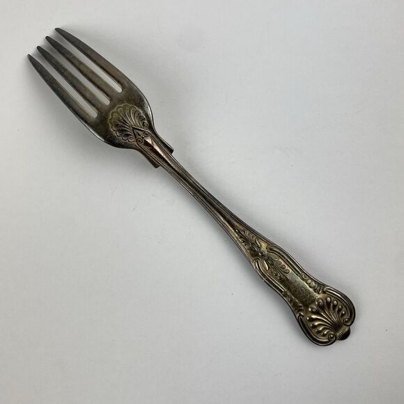 US NAVY Kings Fouled Anchor Dinner Fork Knife Spoons International Silver Set 4 - Picture 8 of 14